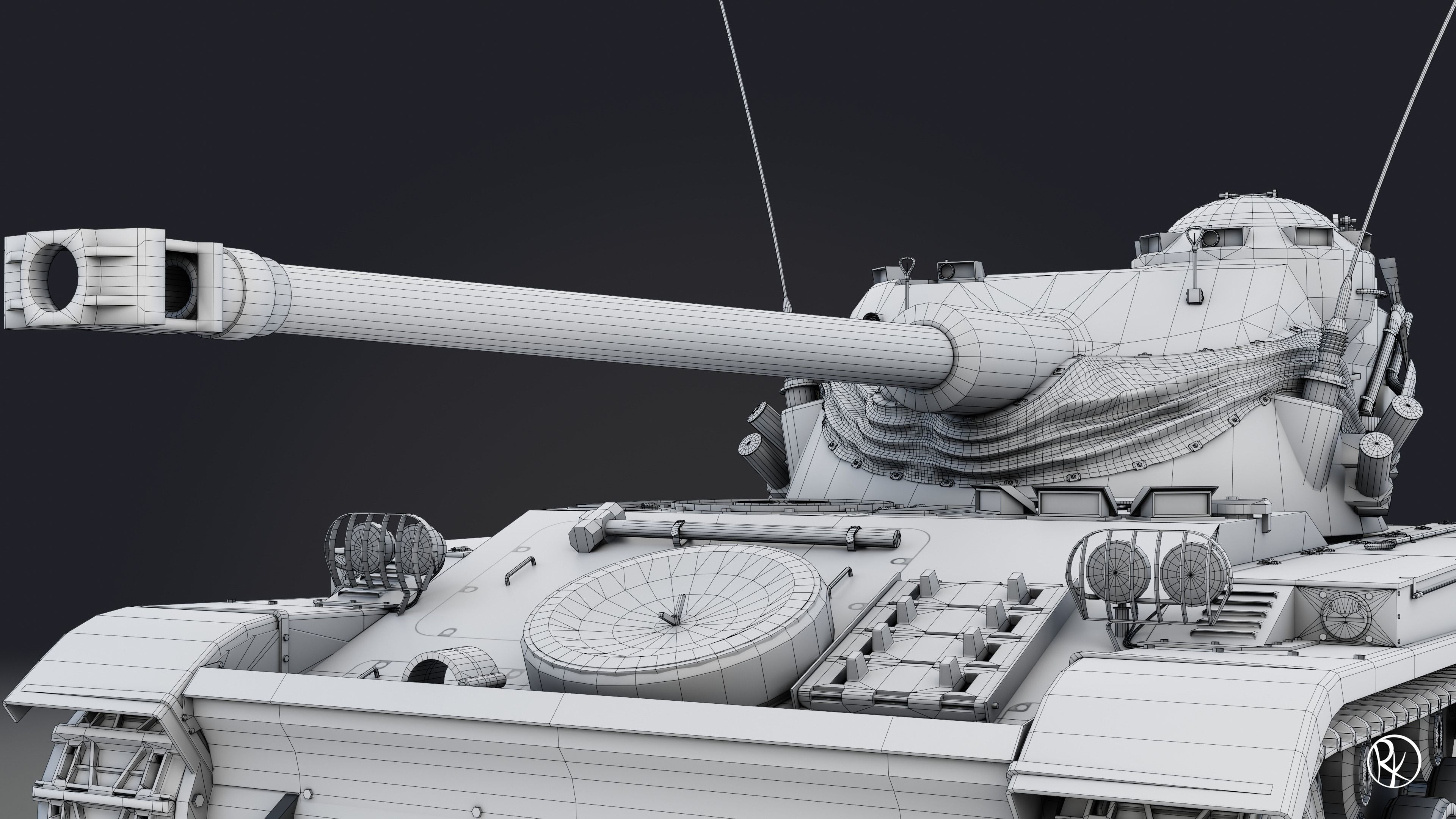 AMX-13 75 PBR Model 3D model_18
