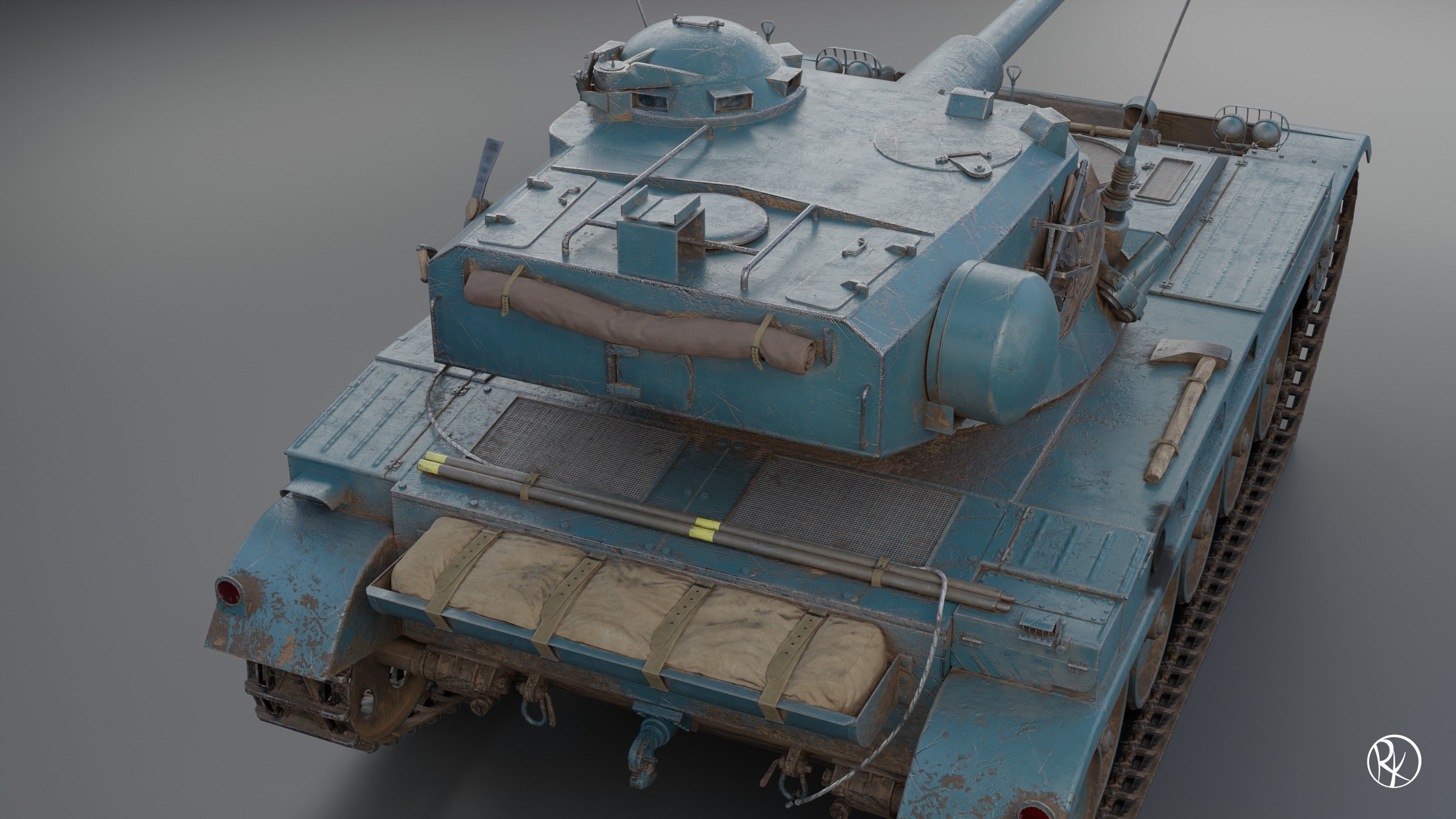 AMX-13 75 PBR Model 3D model_10