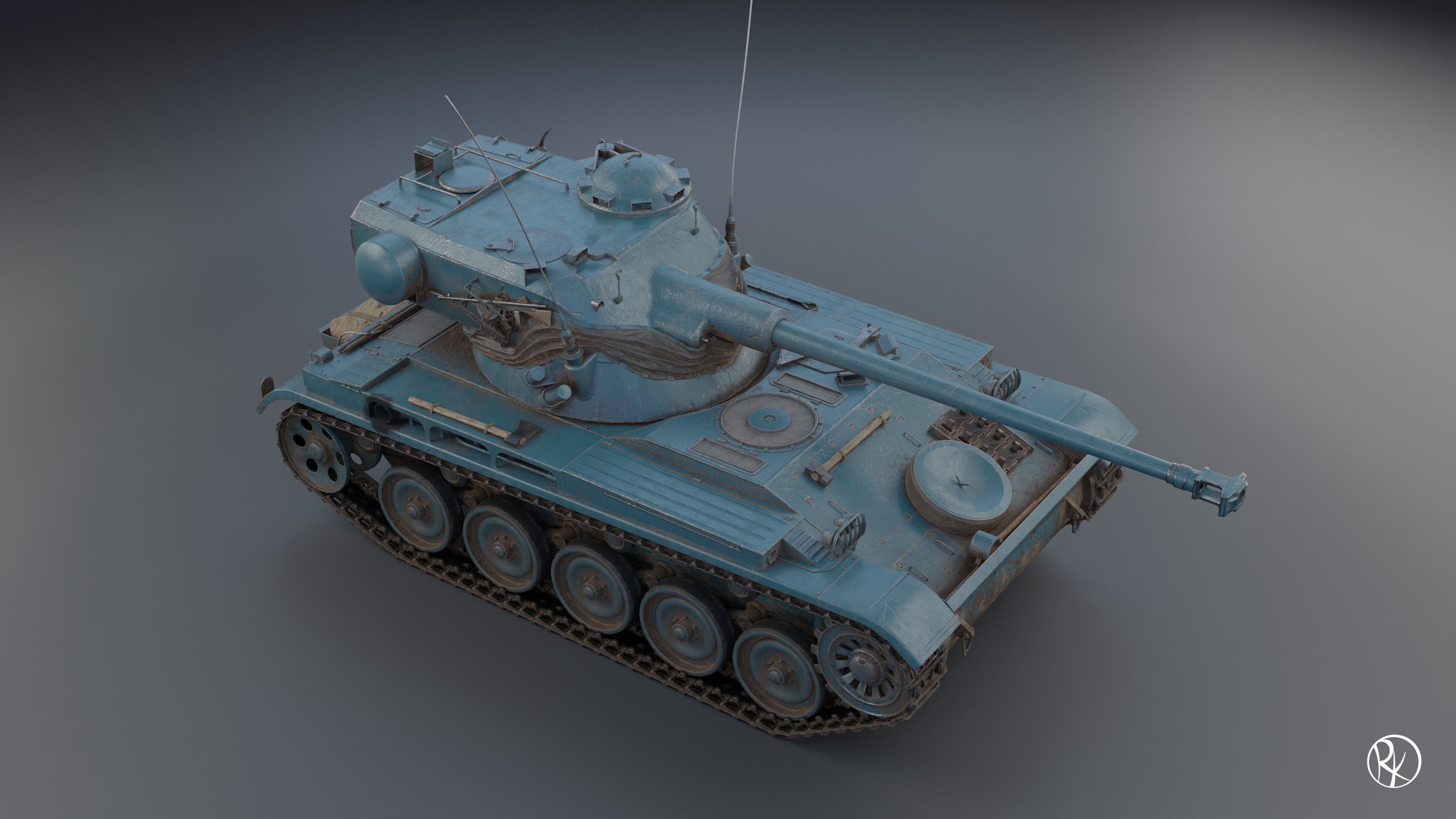 AMX-13 75 PBR Model 3D model_5