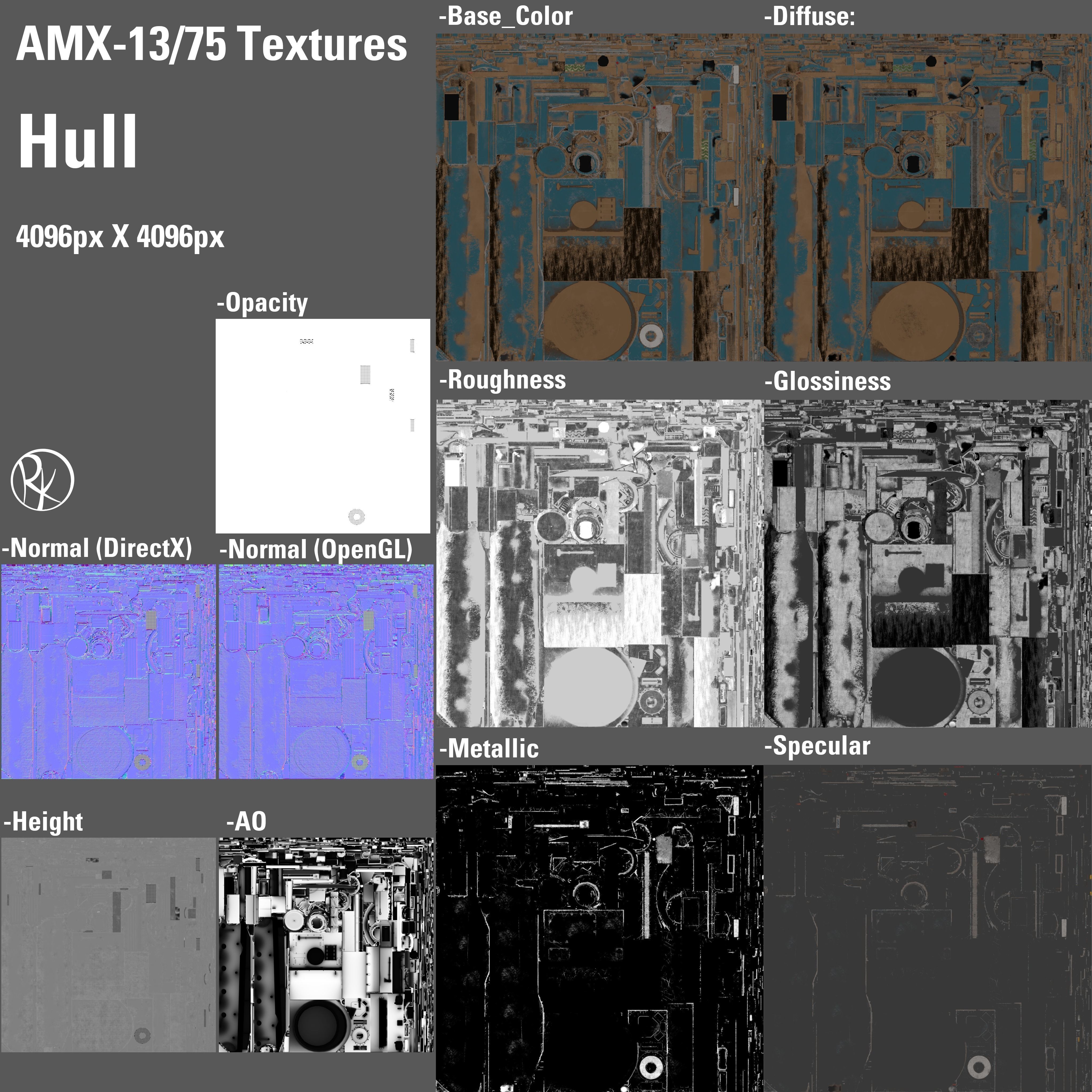 AMX-13 75 PBR Model 3D model_25