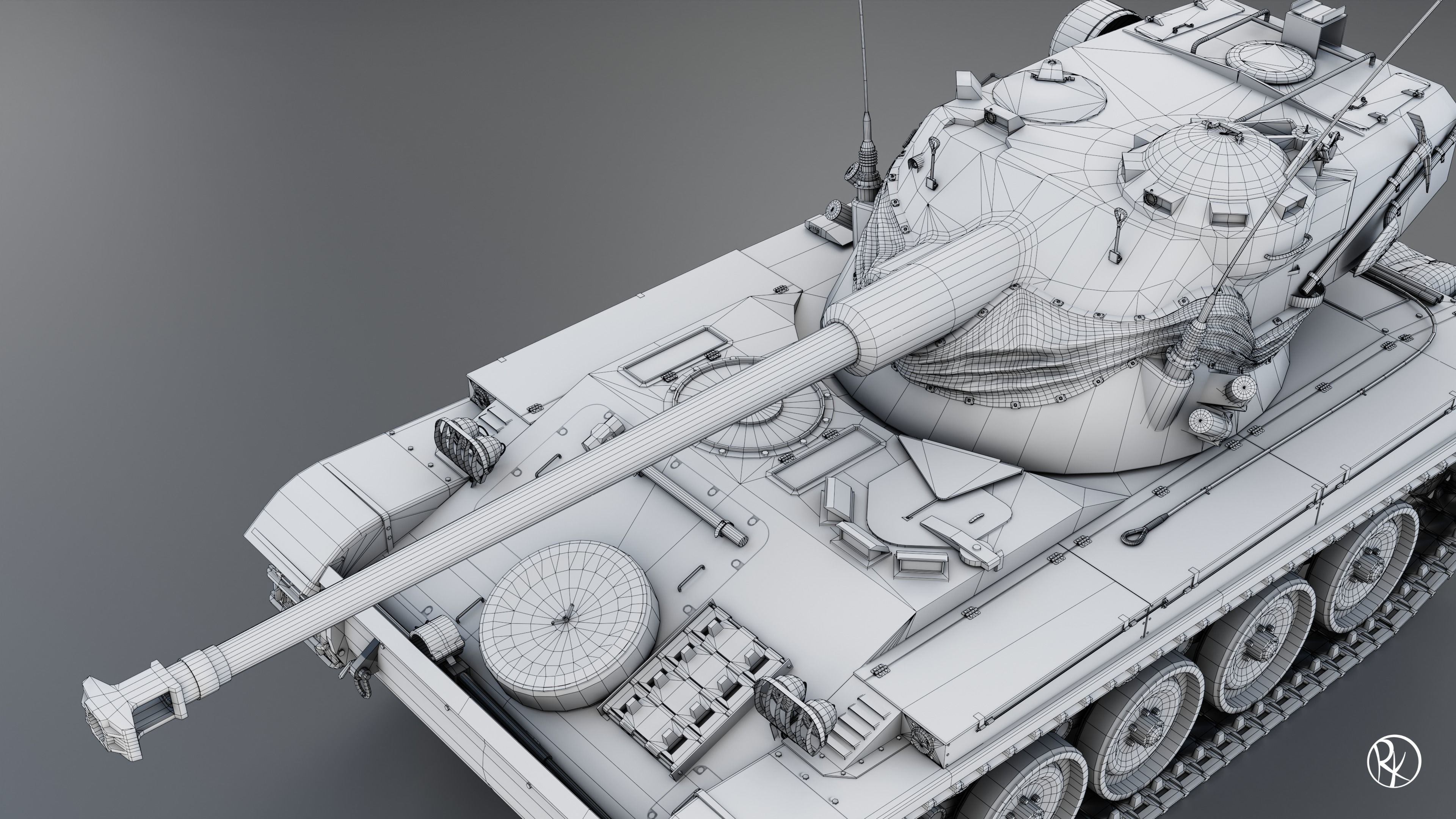 AMX-13 75 PBR Model 3D model_17