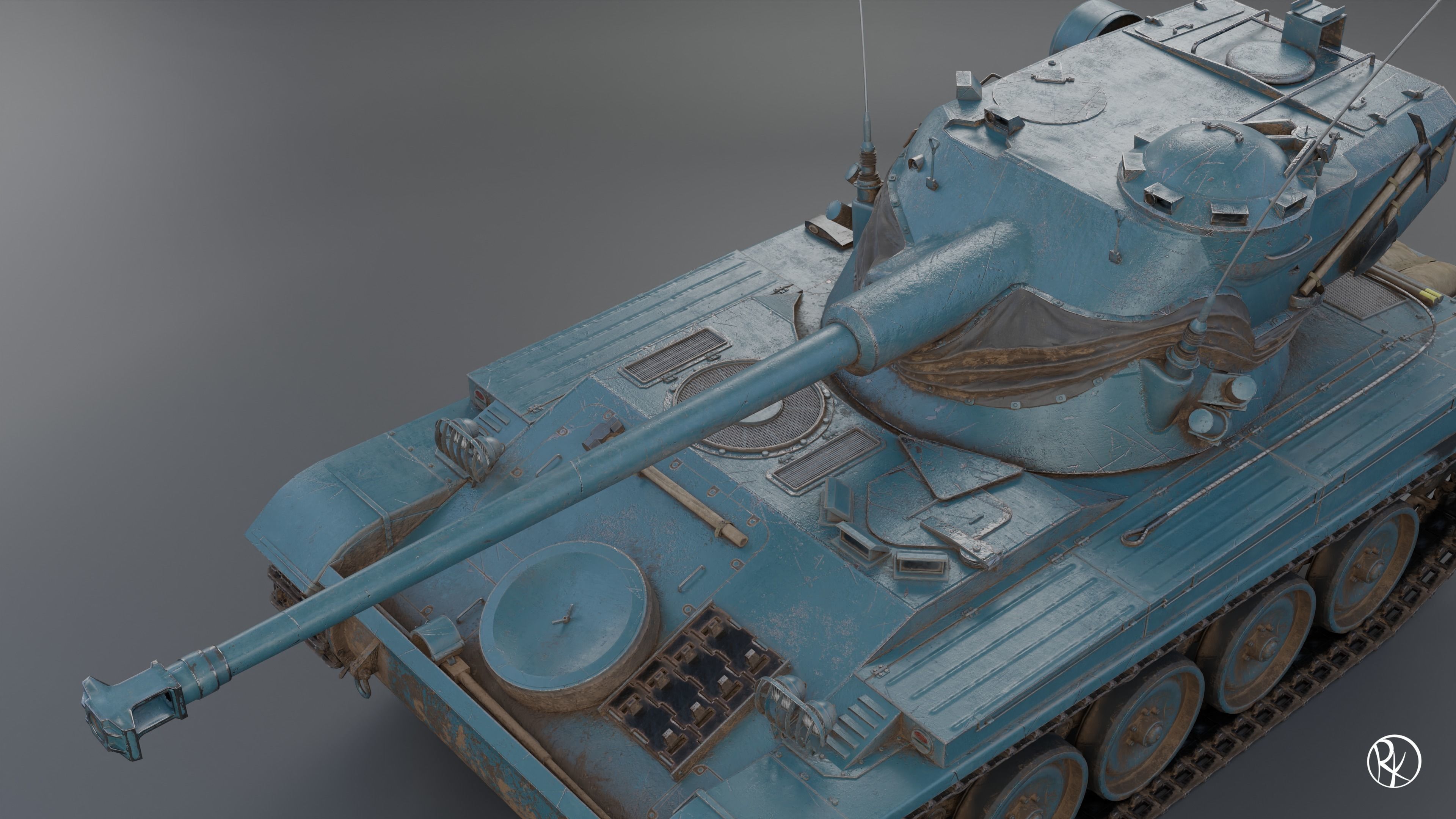 AMX-13 75 PBR Model 3D model_6