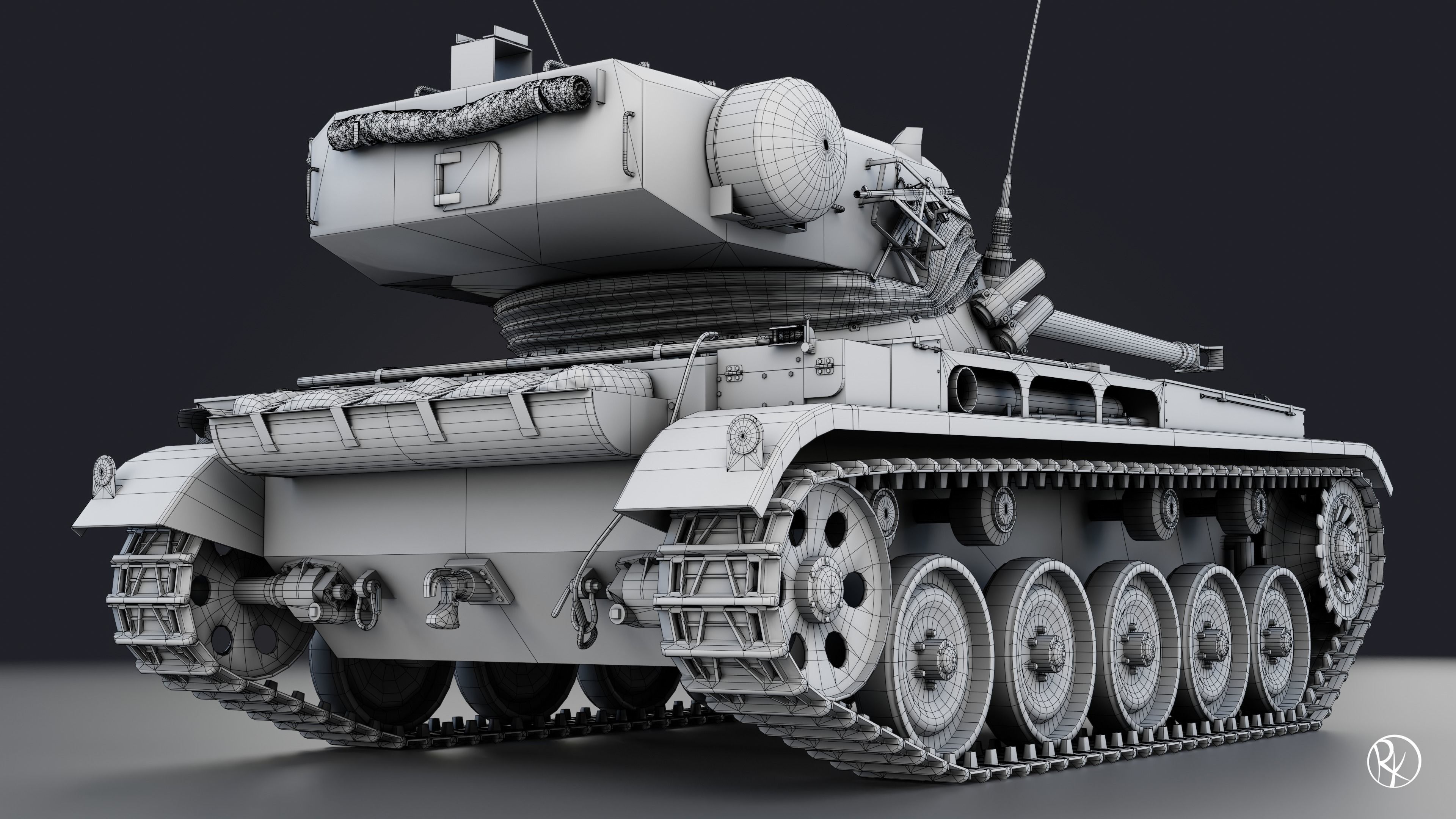 AMX-13 75 PBR Model 3D model_20