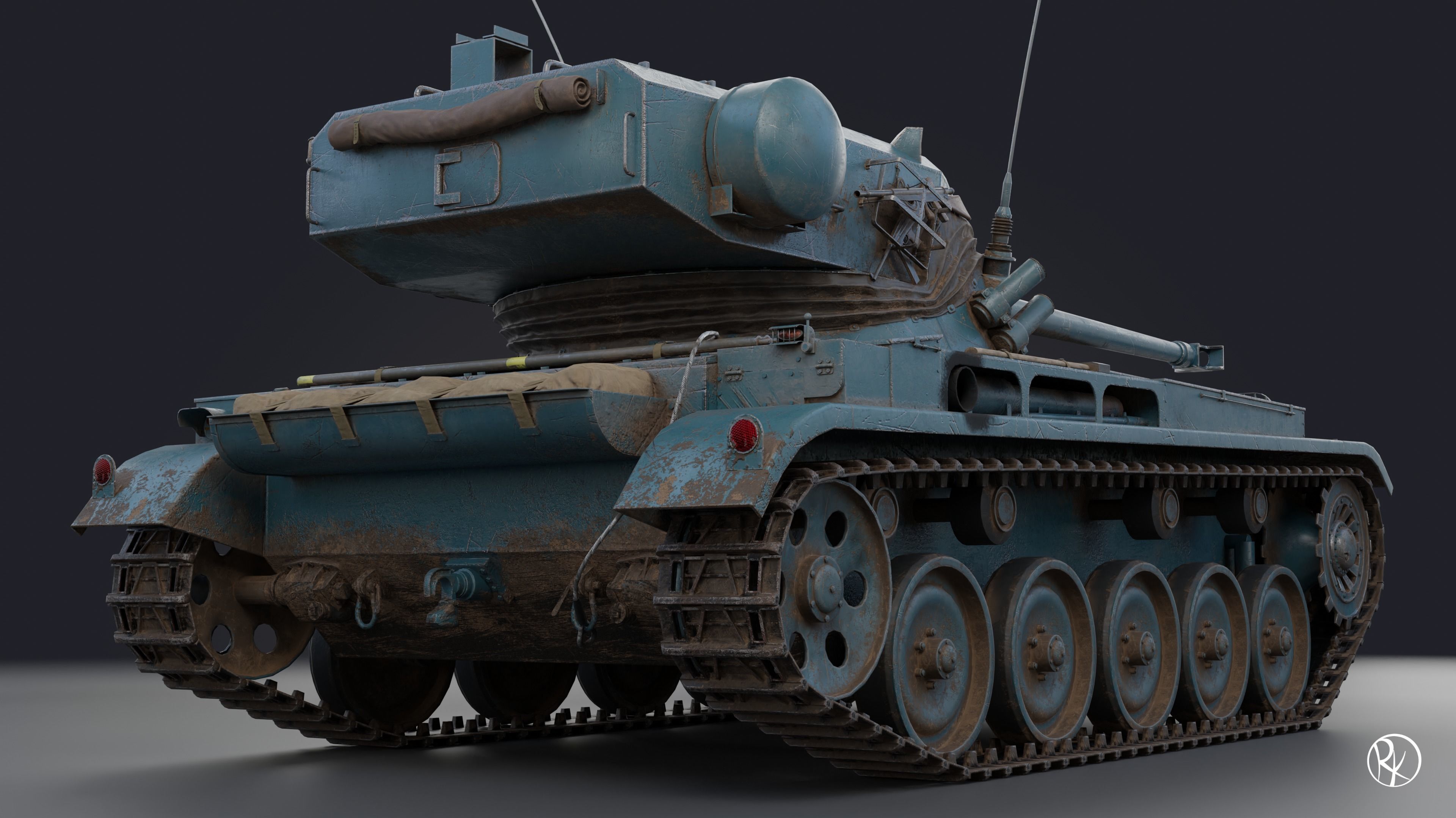 AMX-13 75 PBR Model 3D model_9