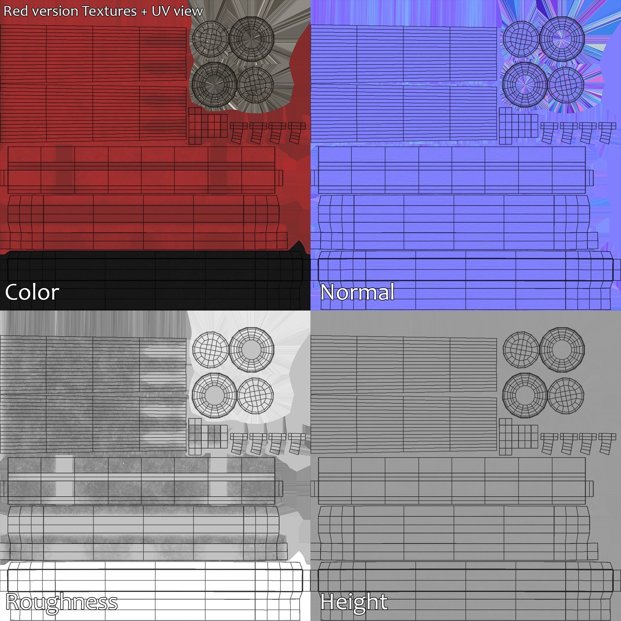 Japanese Torii gate  Low-poly 3D model_11