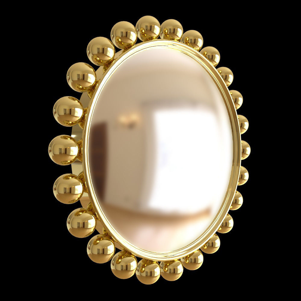 MIRROR FORNASETTI CONVEX by Svenskt tenn 3D model_1