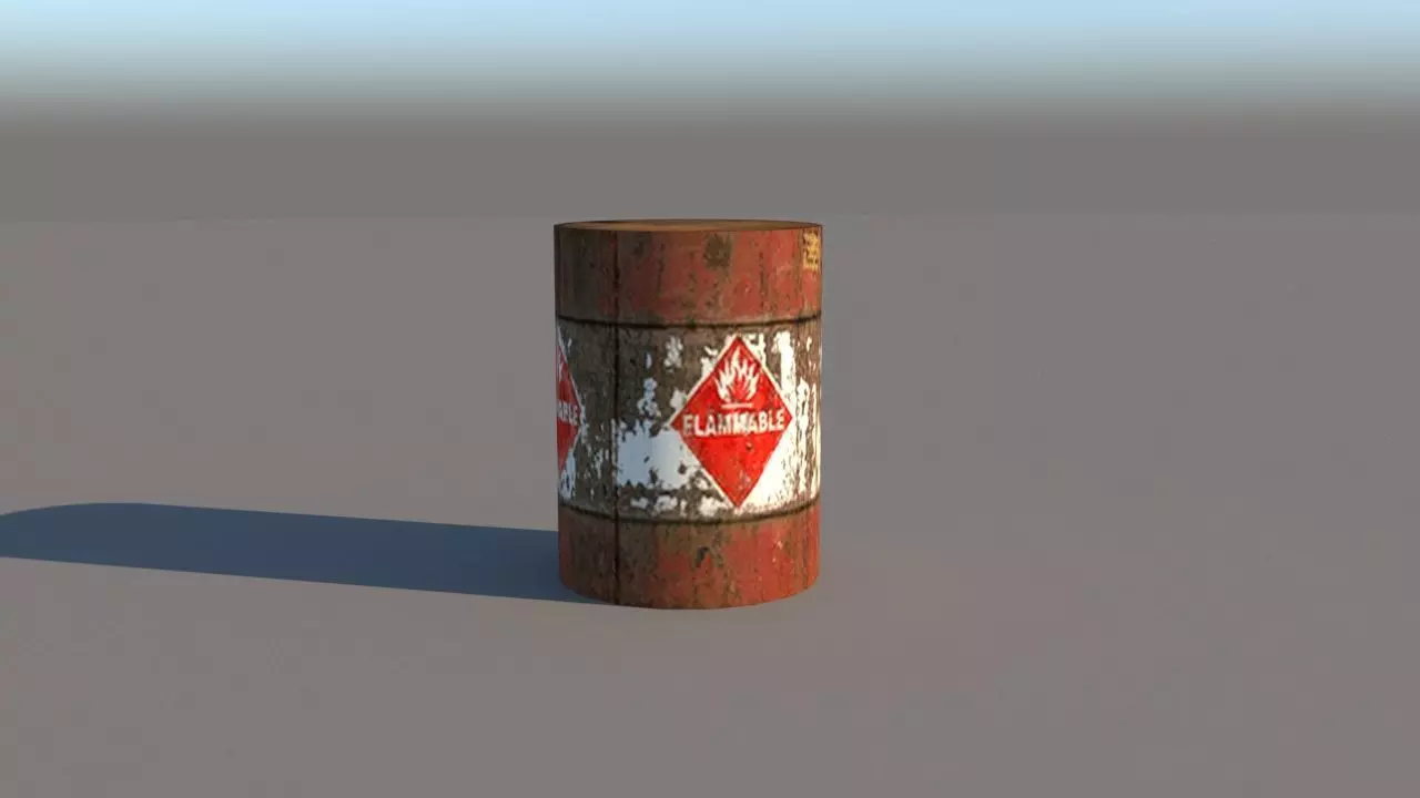 Cylinder Game Asset Lowpoly Free low-poly 3D model