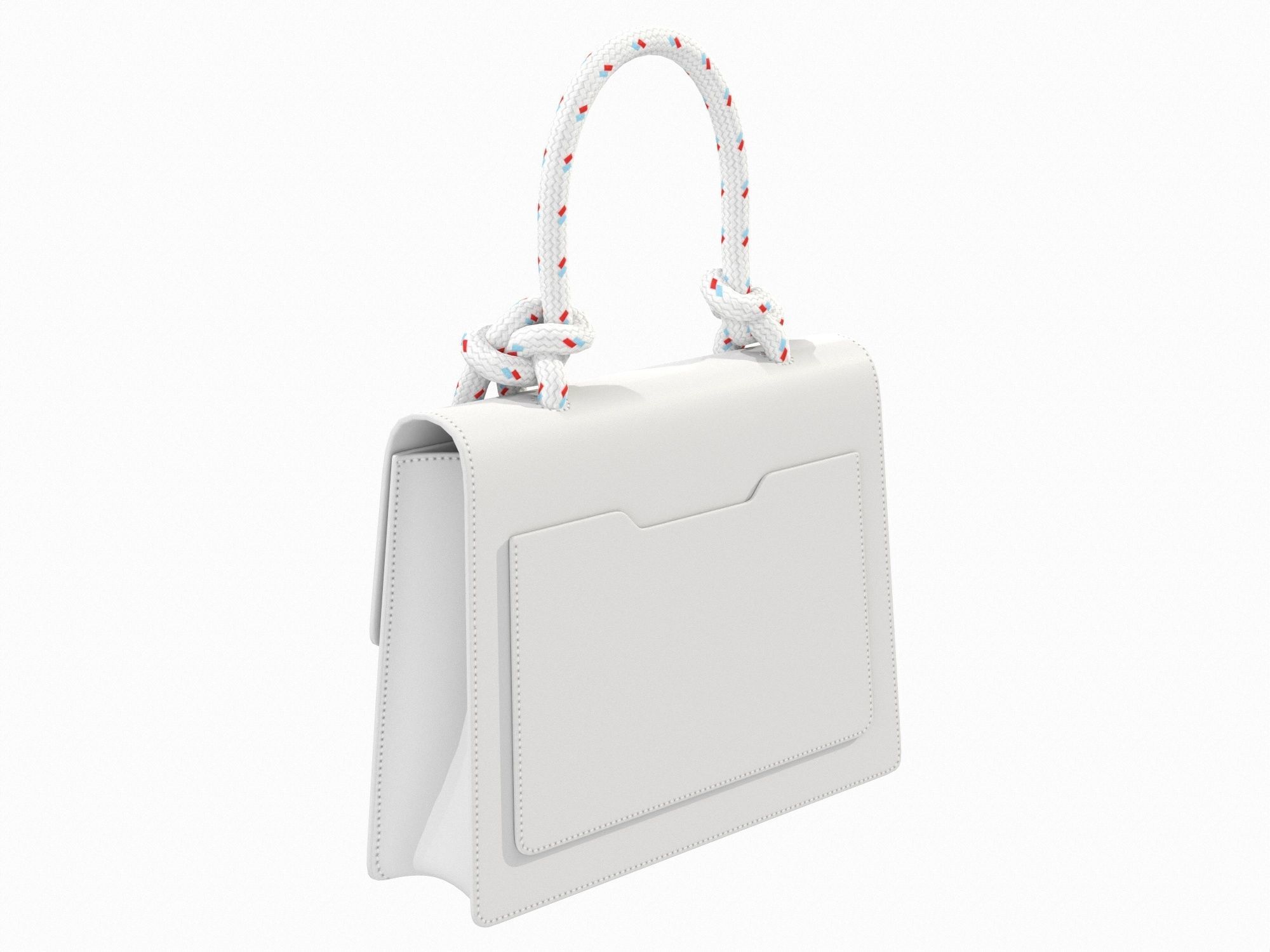 Off-White Bag Jitney Gummy White Low-poly 3D model_3