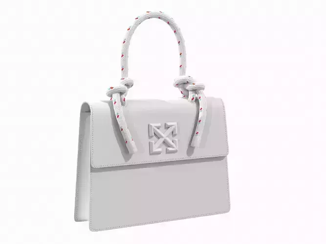 Off-White Bag Jitney Gummy White  Low-poly 3D model