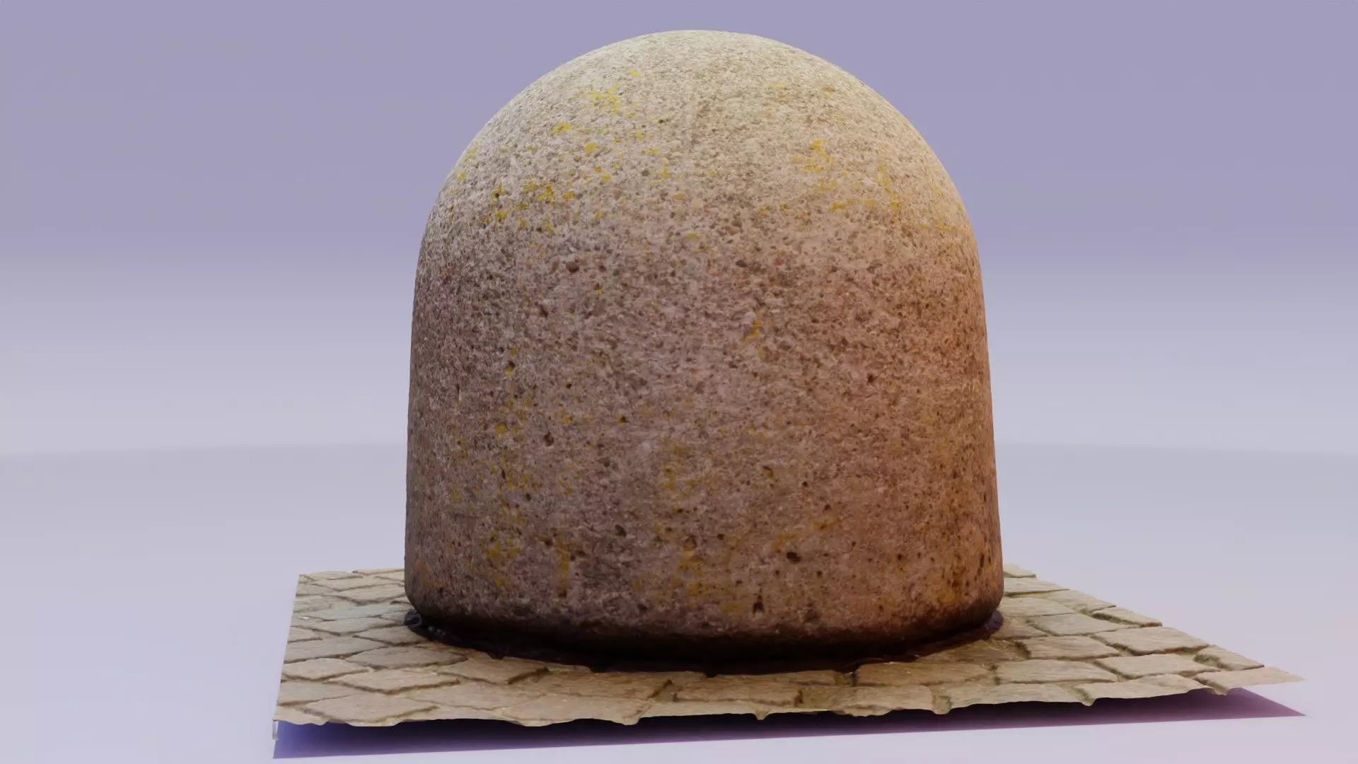 Ultra-realistic concrete road bollards high-poly 3D model