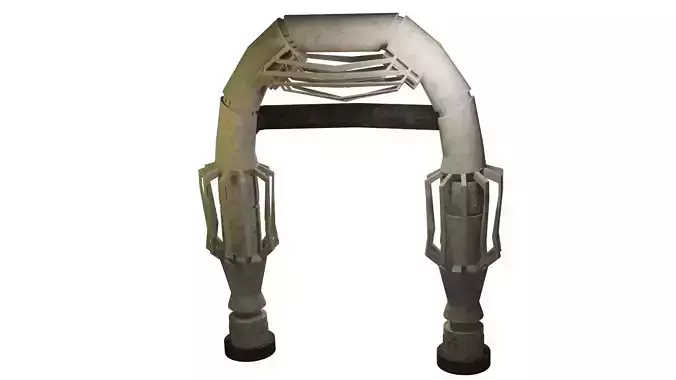 Door stone Stylized Low-poly 3D model