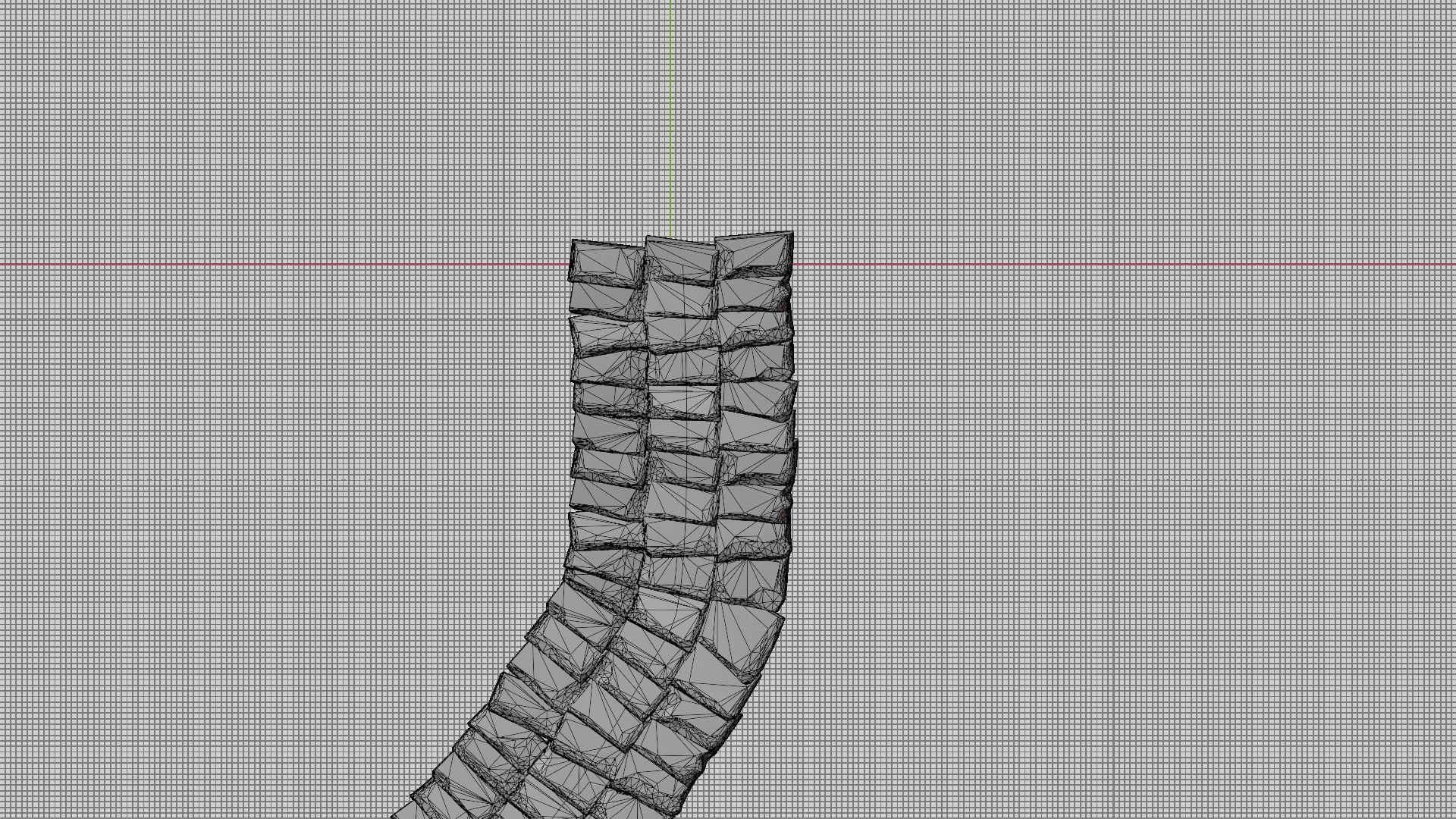 Stairs brick walkway on night Low-poly 3D model_11