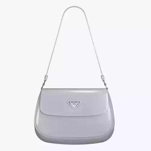 Prada Cleo brushed bag with flap Cornflower Blue