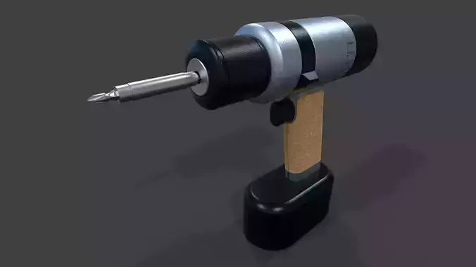 Cordless Drill V02 - High Poly