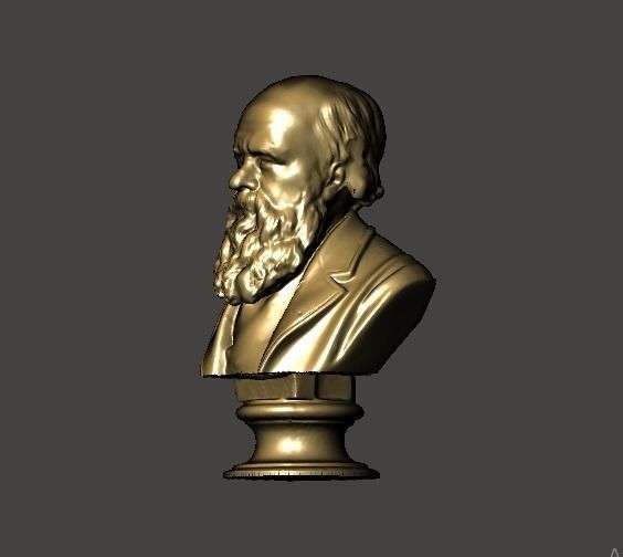 Eliphas Levi bust 3d printing  3D print model_3
