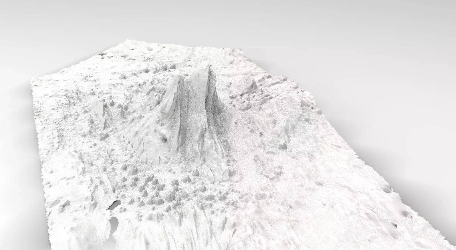 Desert sand rock formation 3D model_0