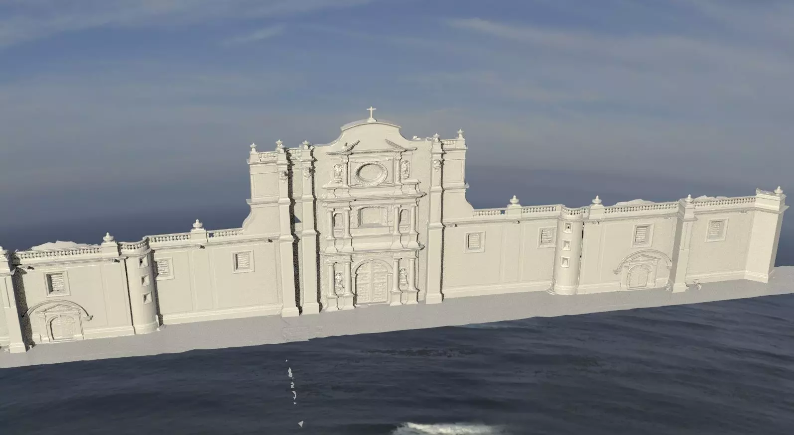 Cathedral Wall 3D model_0