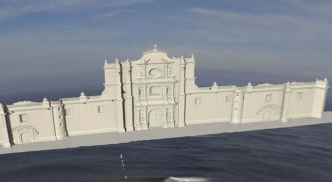 Cathedral Wall 3D model