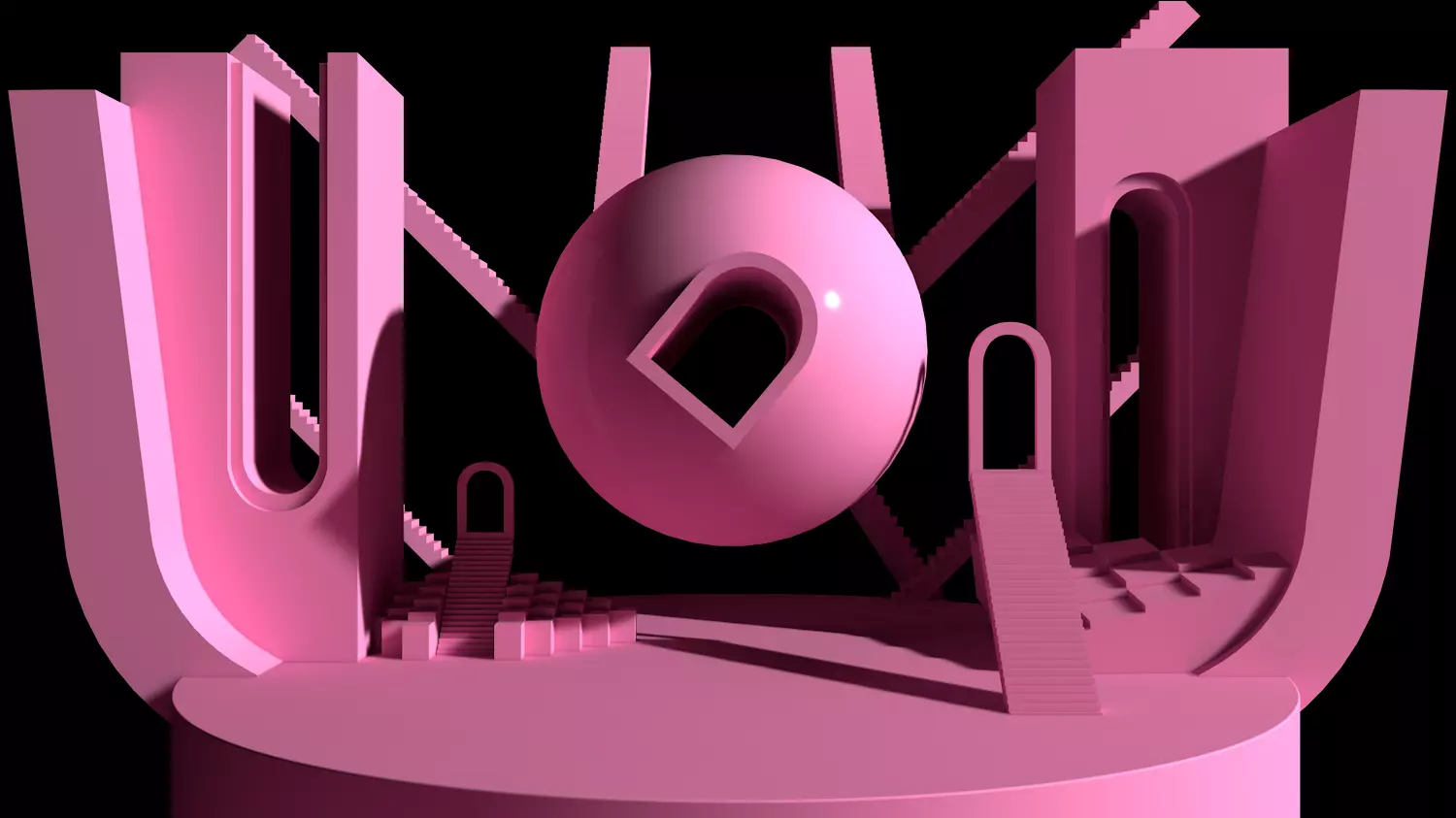 Ariana Grande No tears left to cry Backdrop Visual 3D model
