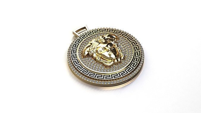Luxury medusa pendant 3D print model