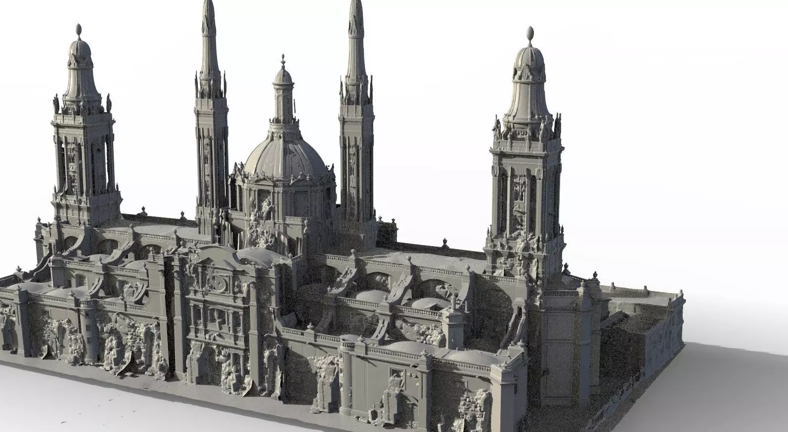 Cathedral in Ruins Very detailed 3D model