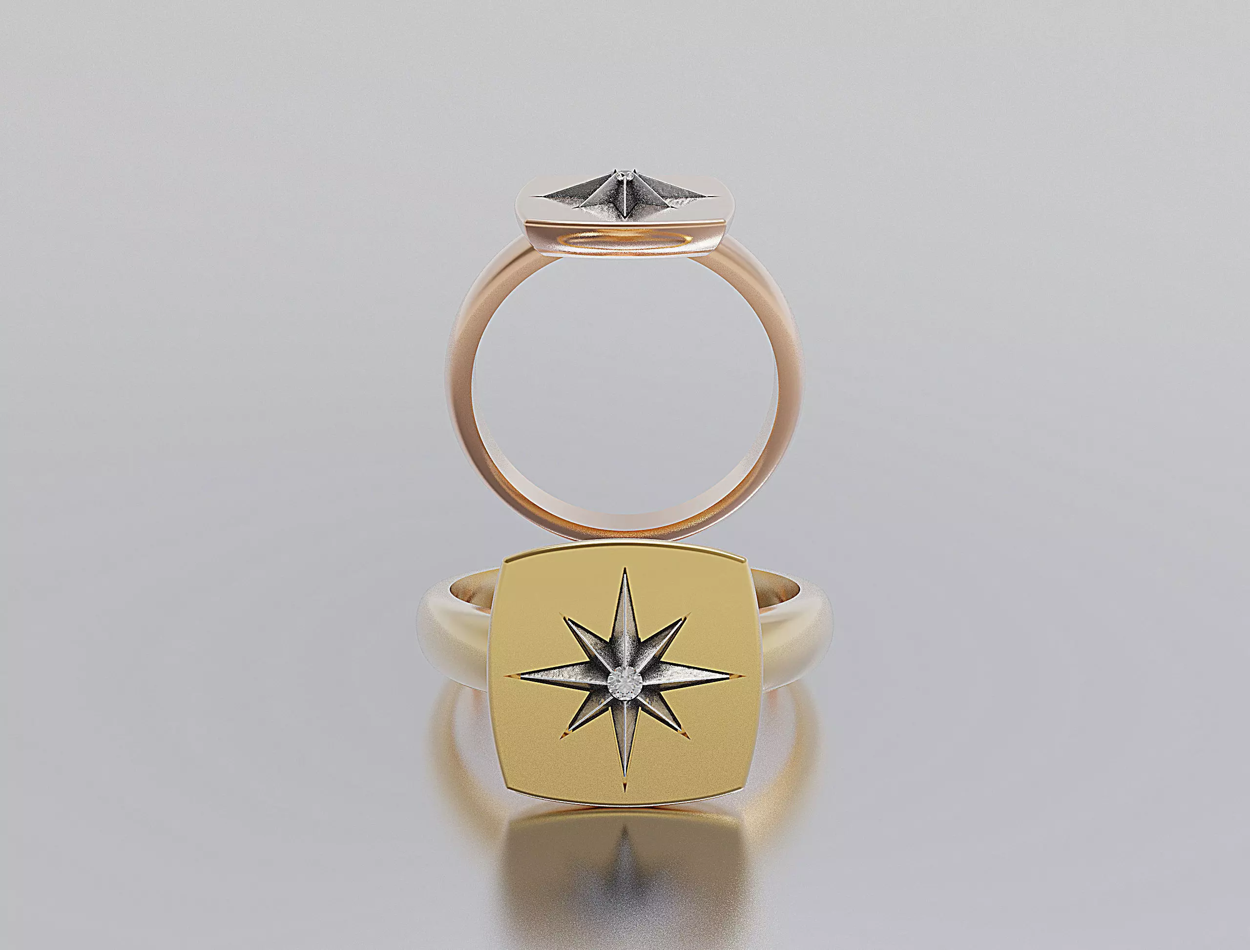 men ring 3D print model