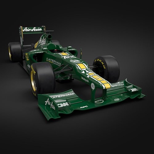 F1 2012 Caterham CT01 Caterham F1 Team 3D Model .max .obj .3ds .fbx