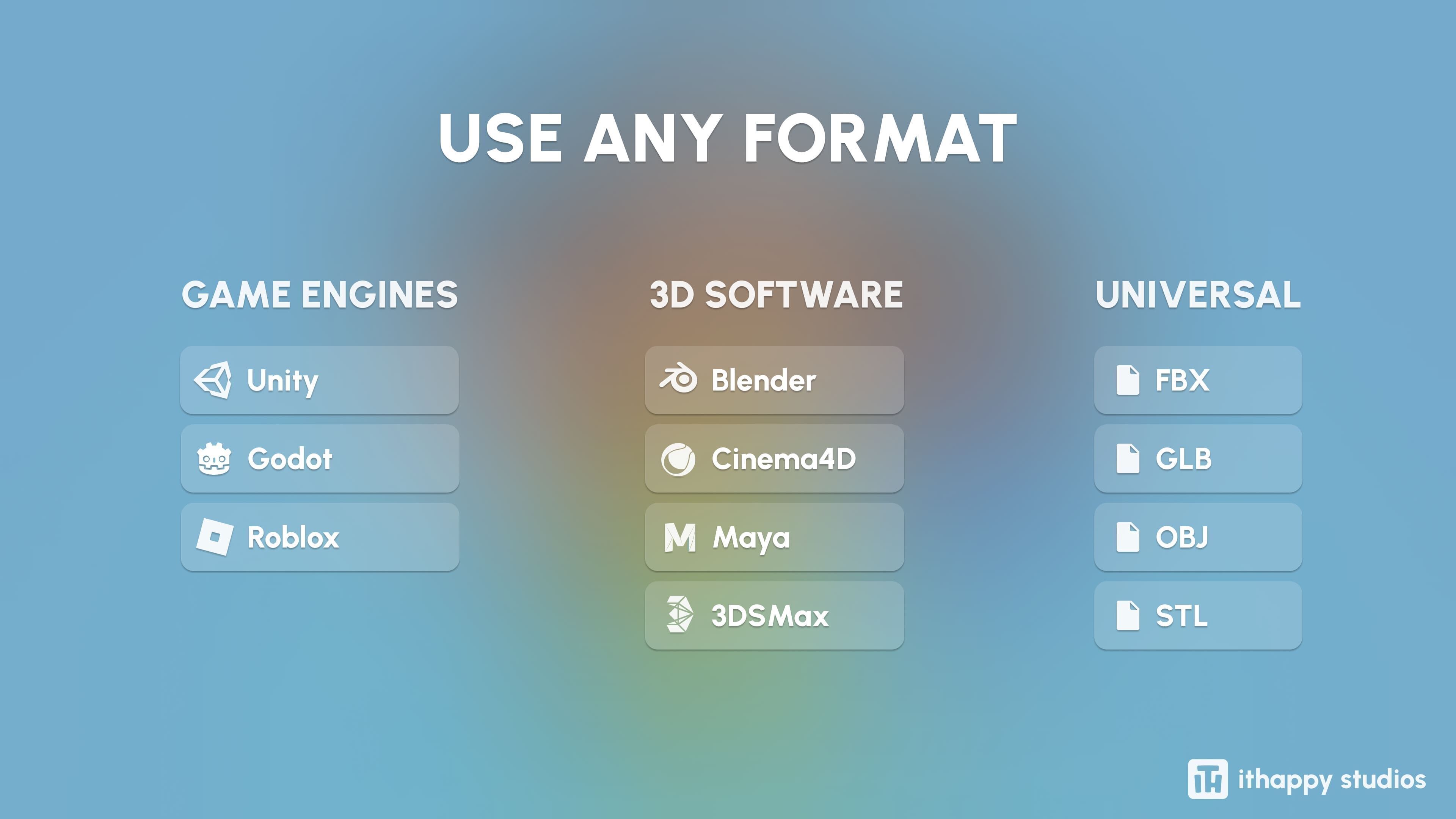 Kids Characters Low-poly 3D model_1