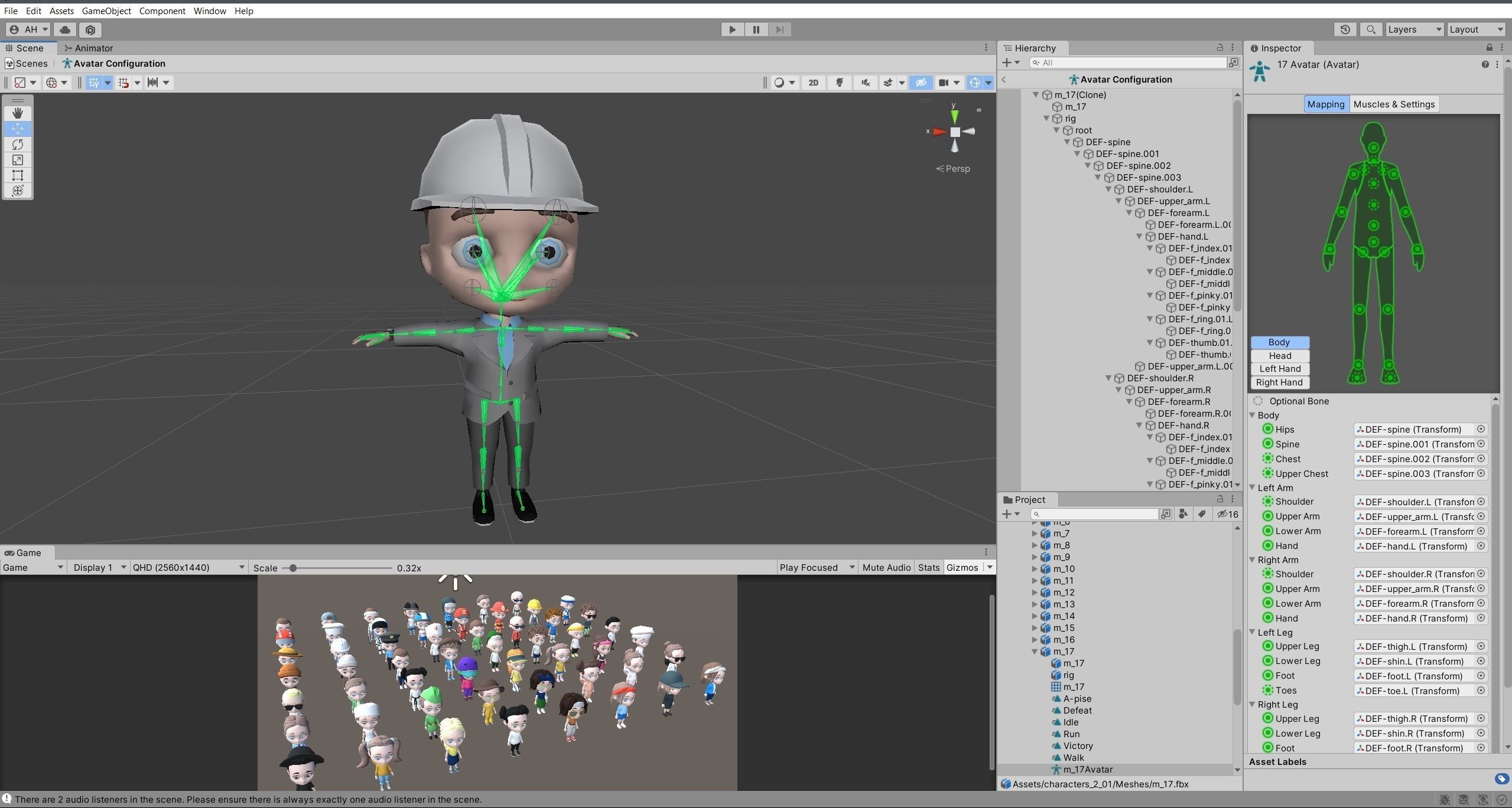 Kids Characters Low-poly 3D model_29