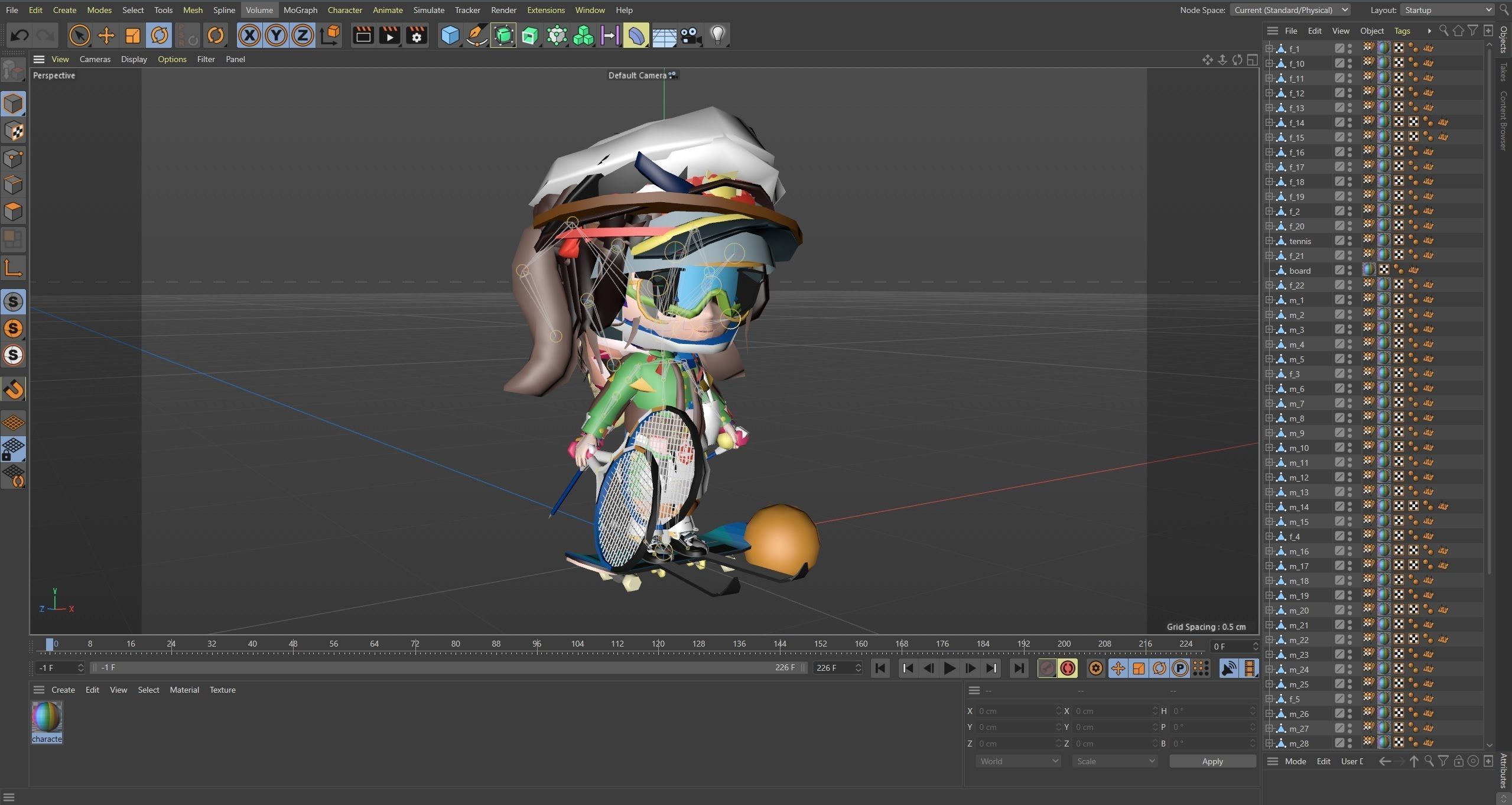 Kids Characters Low-poly 3D model_33