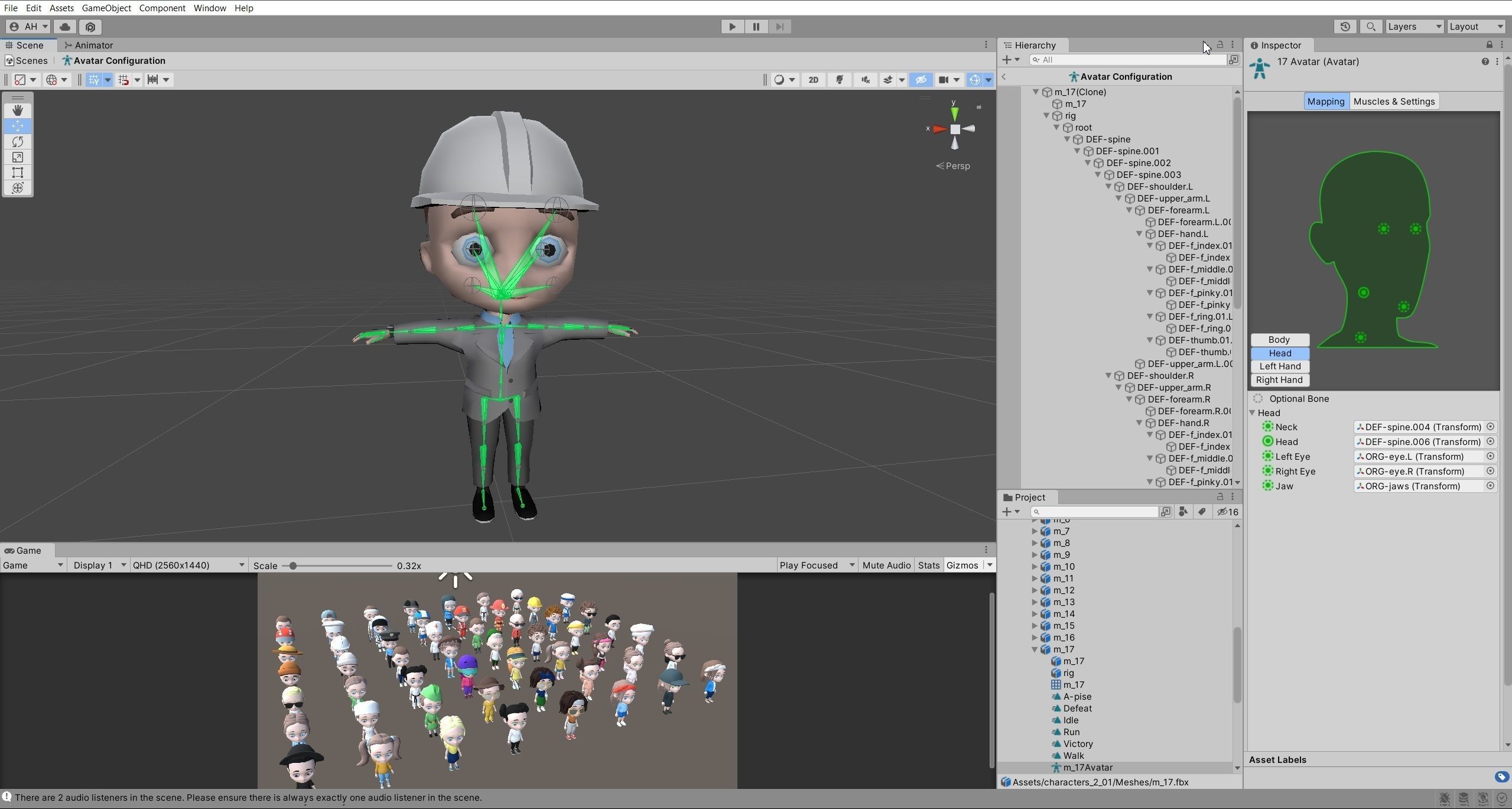 Kids Characters Low-poly 3D model_30