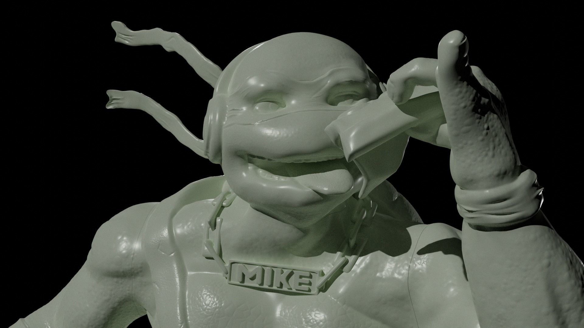 Teenage mutant ninja turtles - Michelangelo 3D print model_2