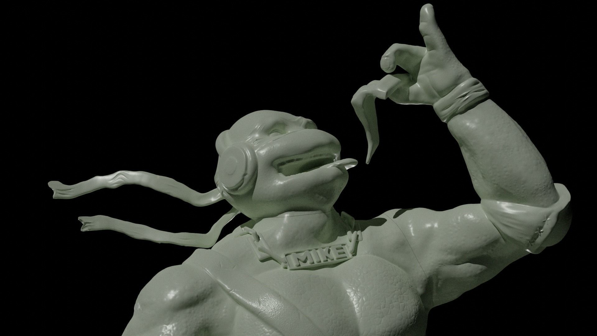 Teenage mutant ninja turtles - Michelangelo 3D print model_11