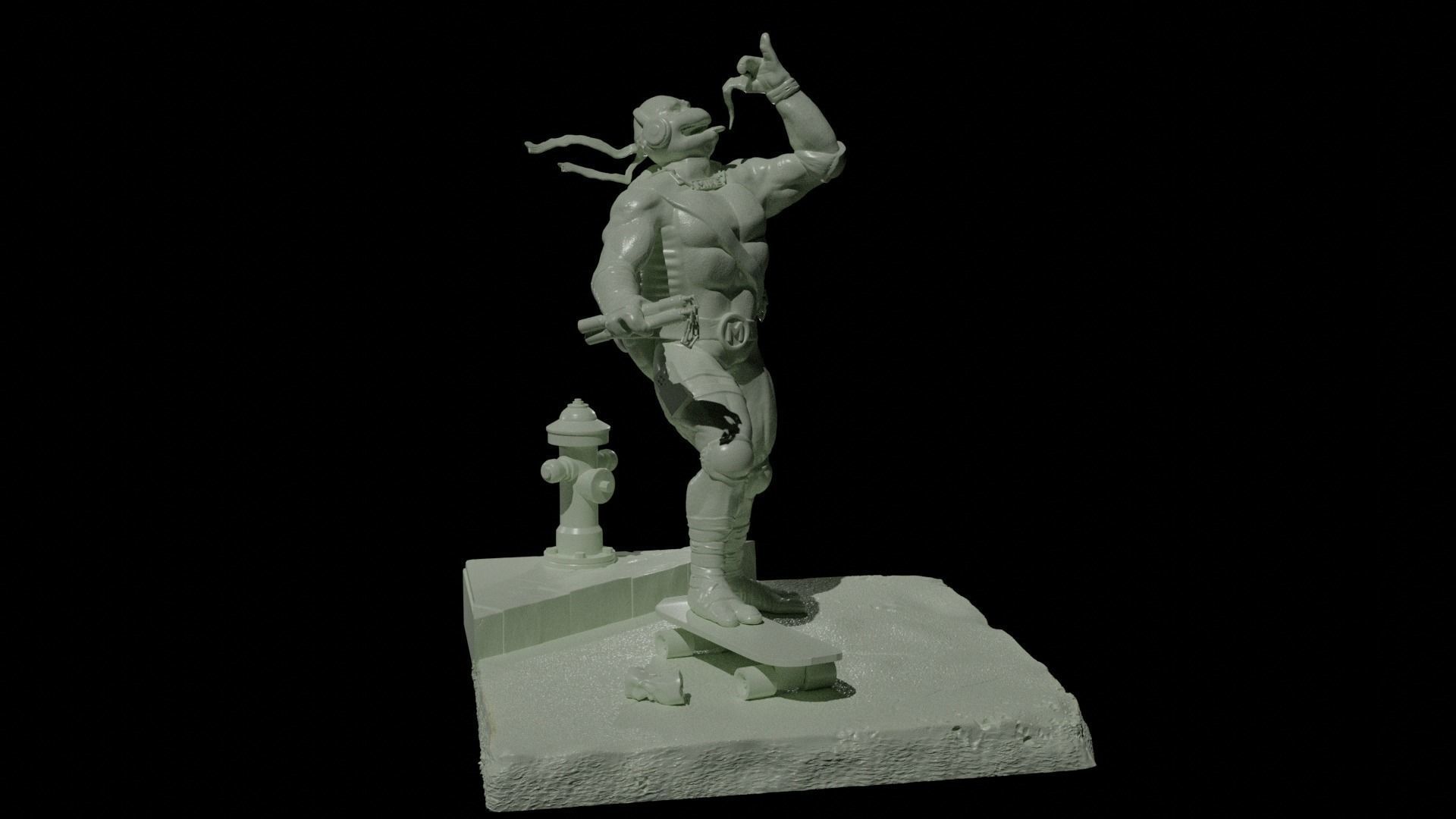 Teenage mutant ninja turtles - Michelangelo 3D print model_1