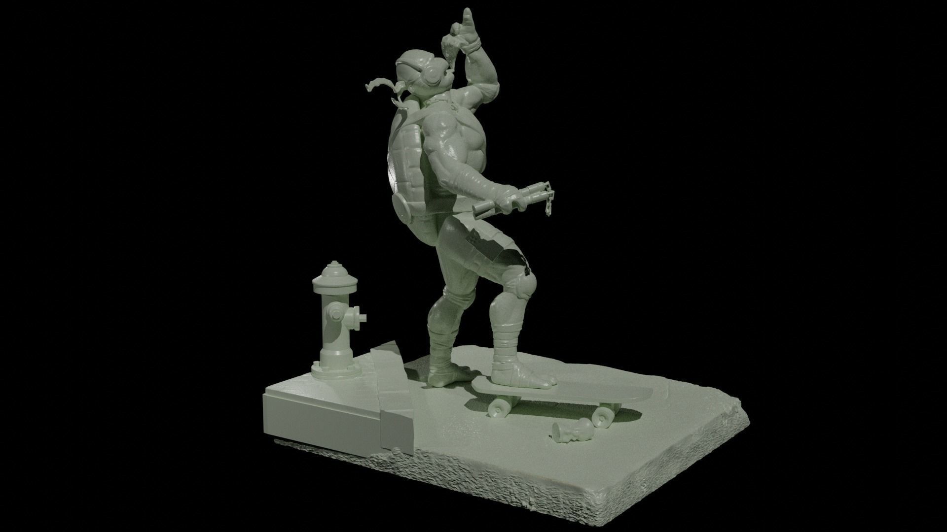 Teenage mutant ninja turtles - Michelangelo 3D print model_6
