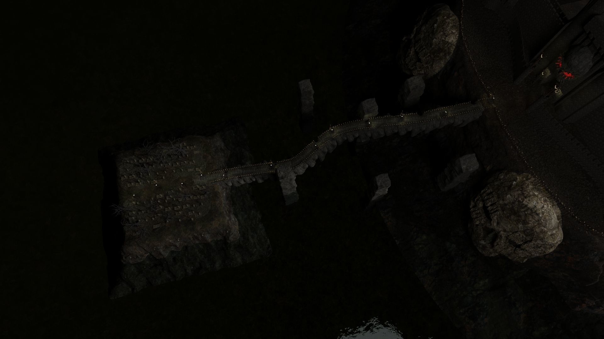 Graveyard Castle Scene 3D model_7