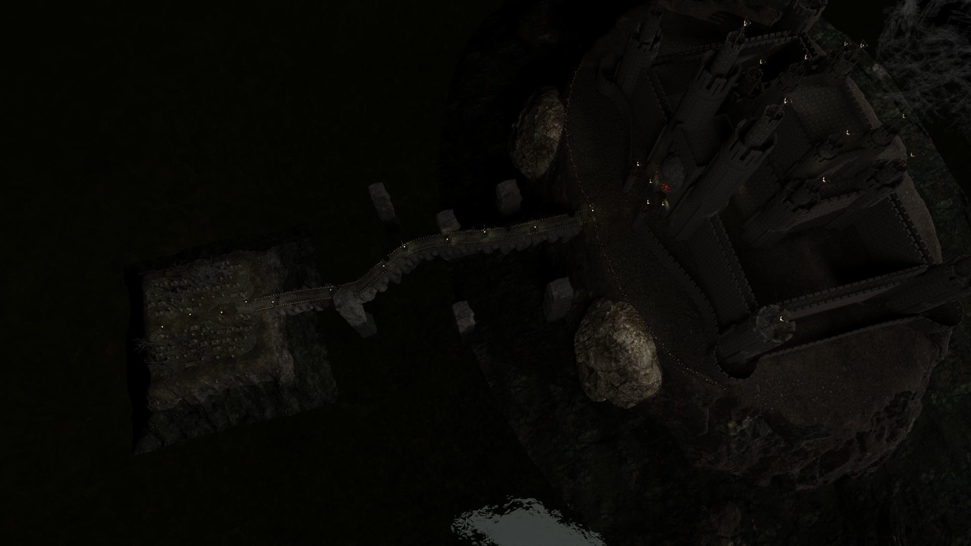 Graveyard Castle Scene 3D model_8