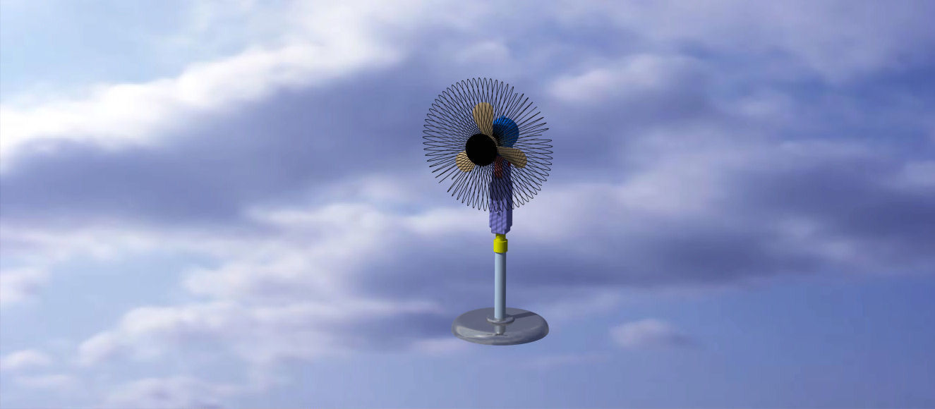 3D Fan Model in Catia V5 3D model_3