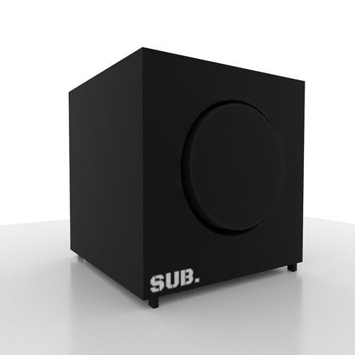 speaker Low-poly 3D model