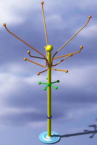 3D Hanger model in Catia v5 3D model