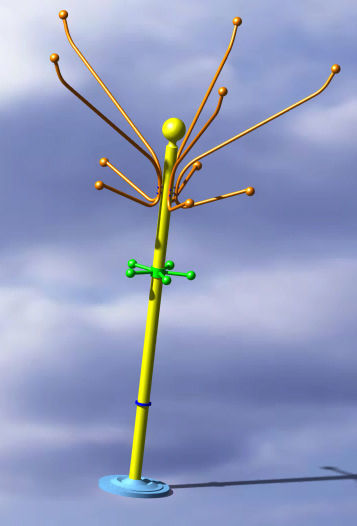 3D Hanger model in Catia v5 3D model_3