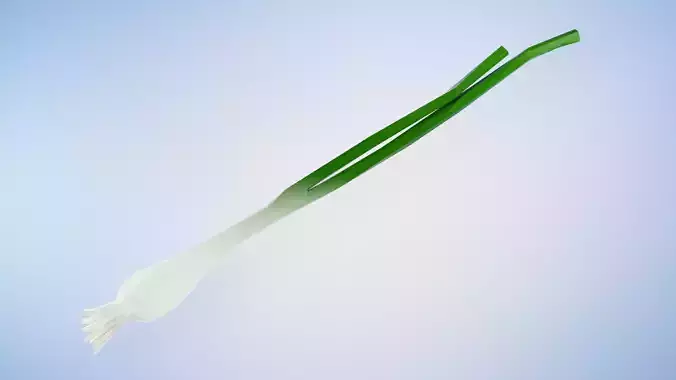 Scallion onion Low-poly 3D model