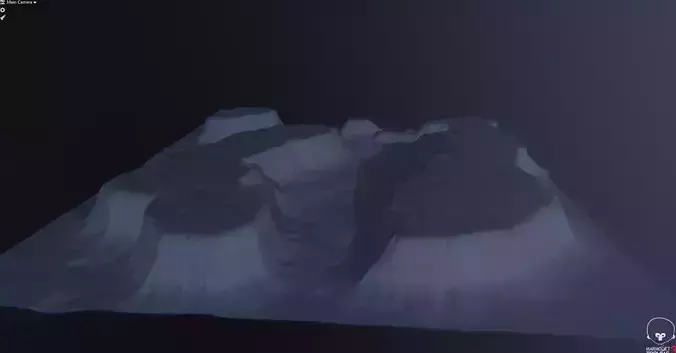 Plateau Terrain Mesh Free 3D model