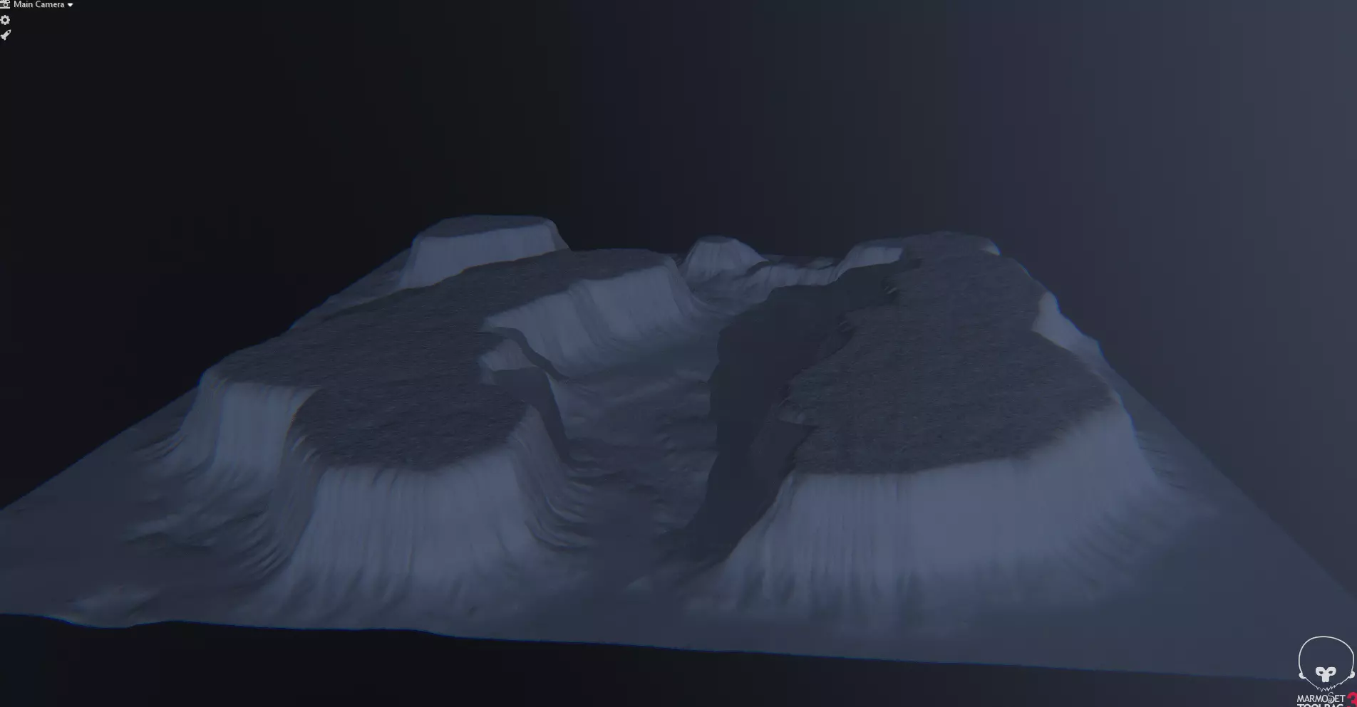 Plateau Terrain Mesh Free 3D model_0