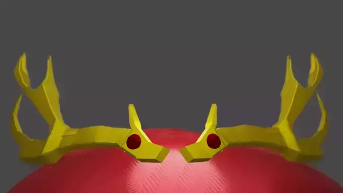 Royal Deer Antlers Free low-poly 3D model