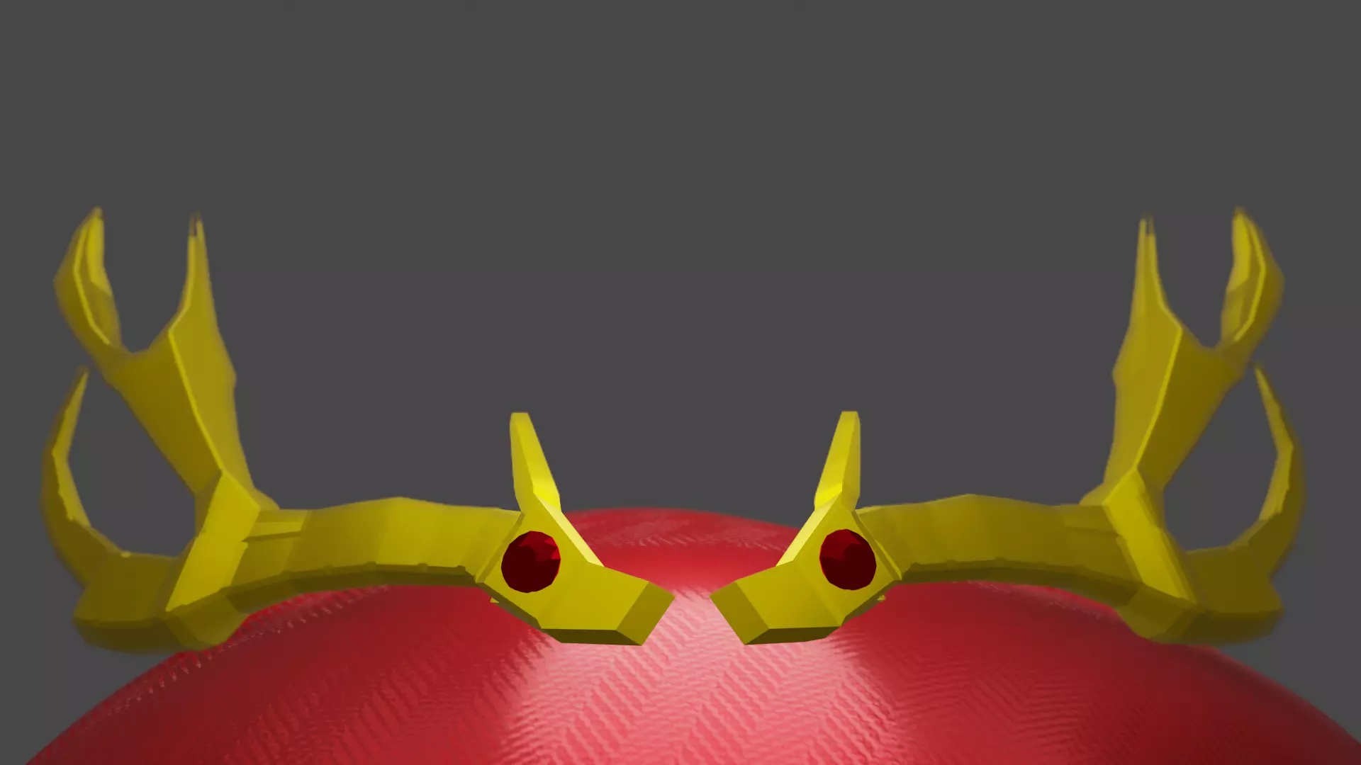 Royal Deer Antlers Free low-poly 3D model