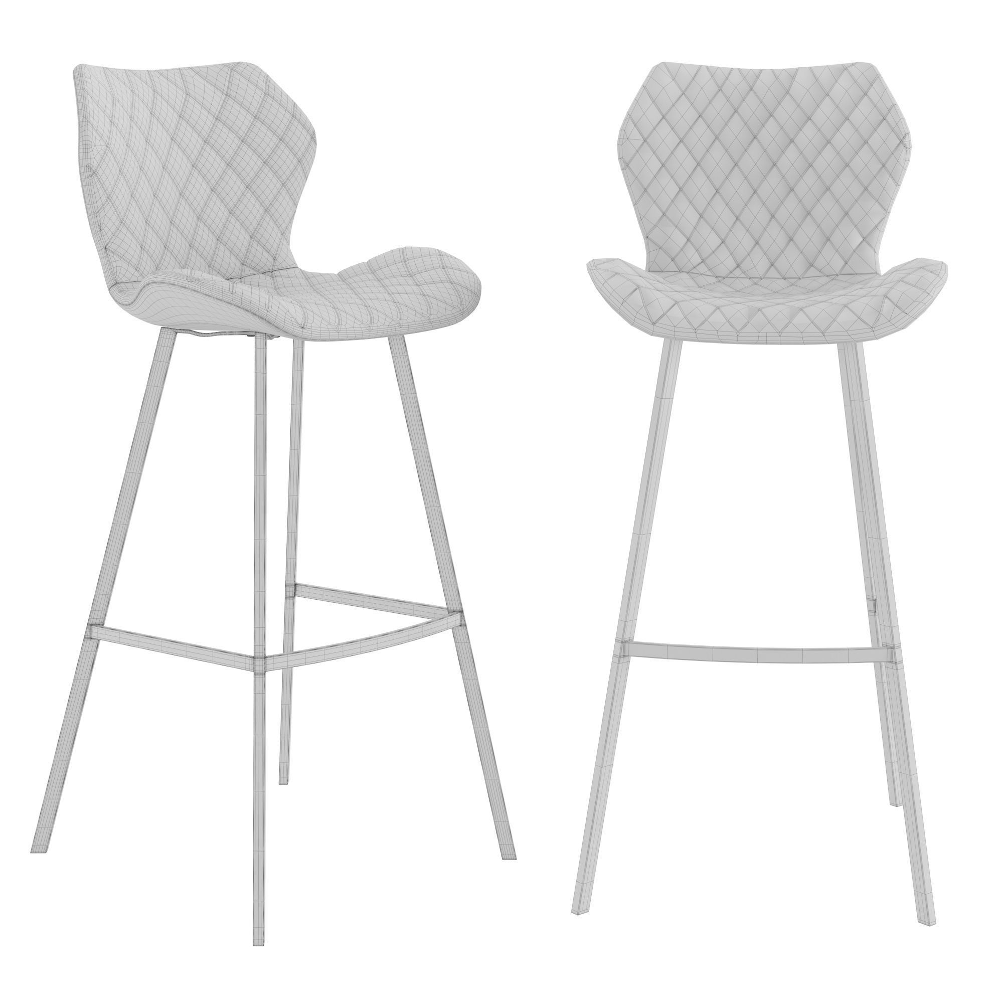 Bar stool Halmar H83 3D model_3