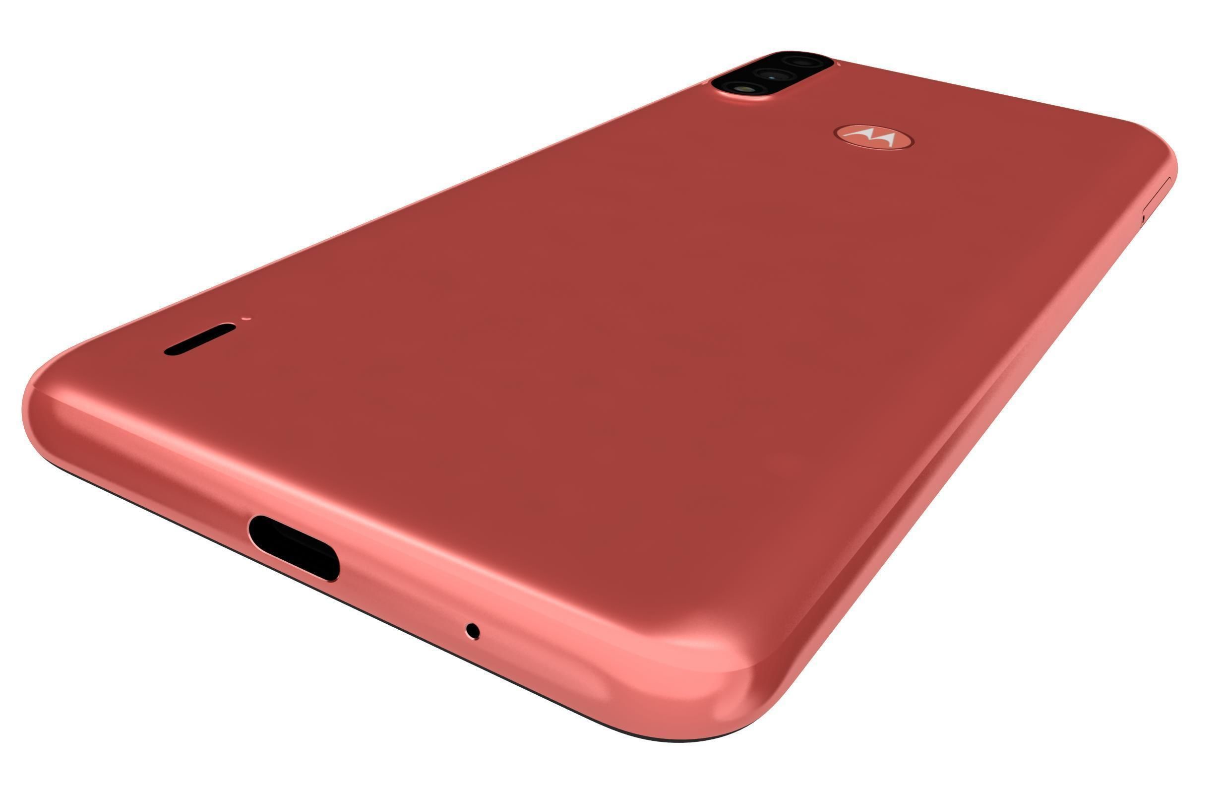 Motorola Moto E7i Power Coral Red 3D model_12