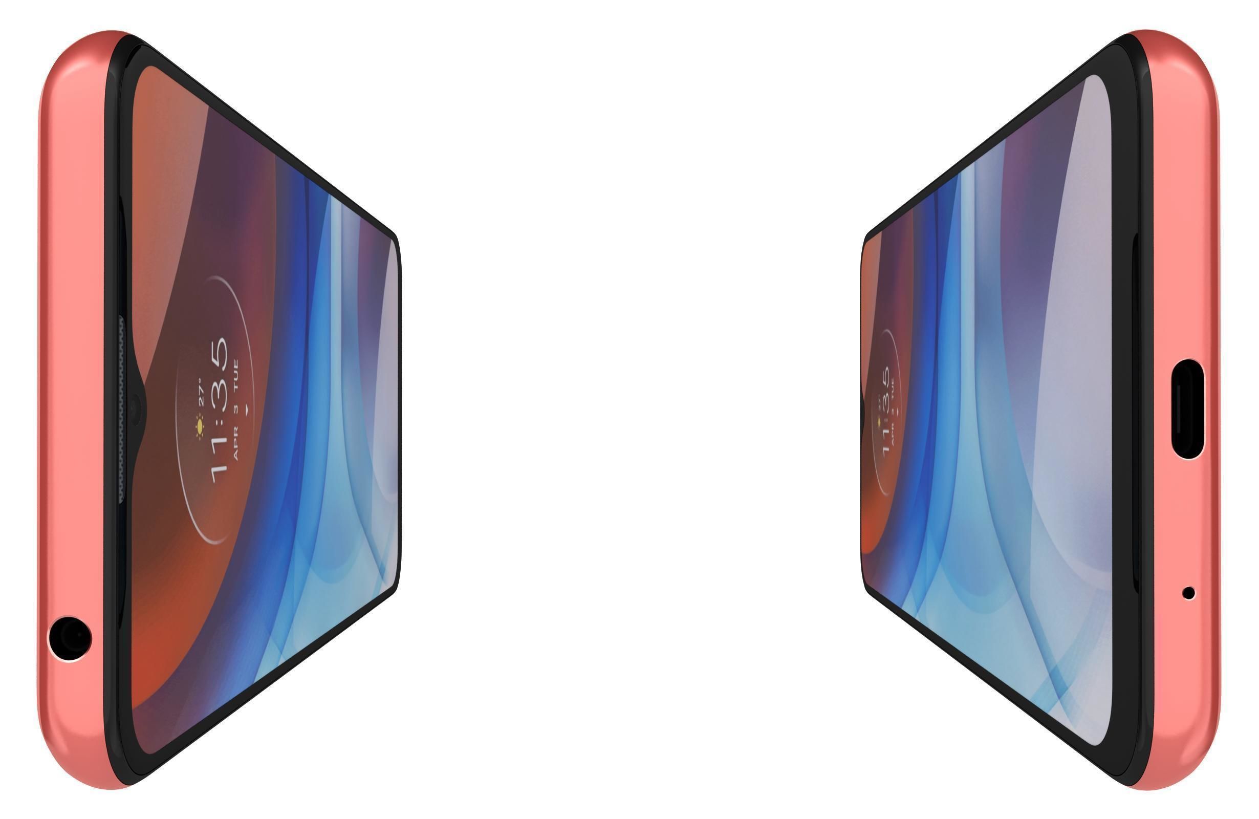 Motorola Moto E7i Power Coral Red 3D model_8