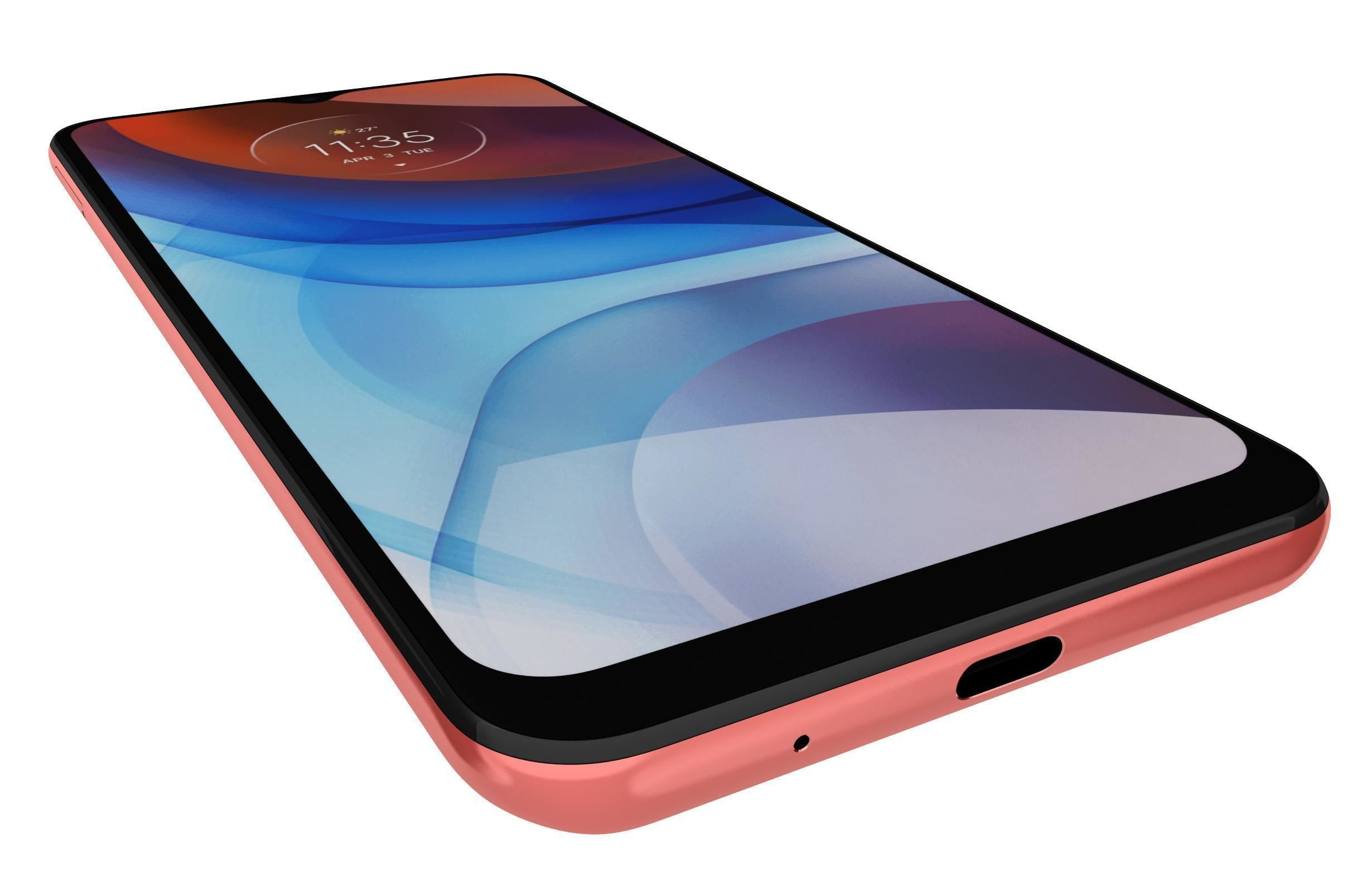Motorola Moto E7i Power Coral Red 3D model_11